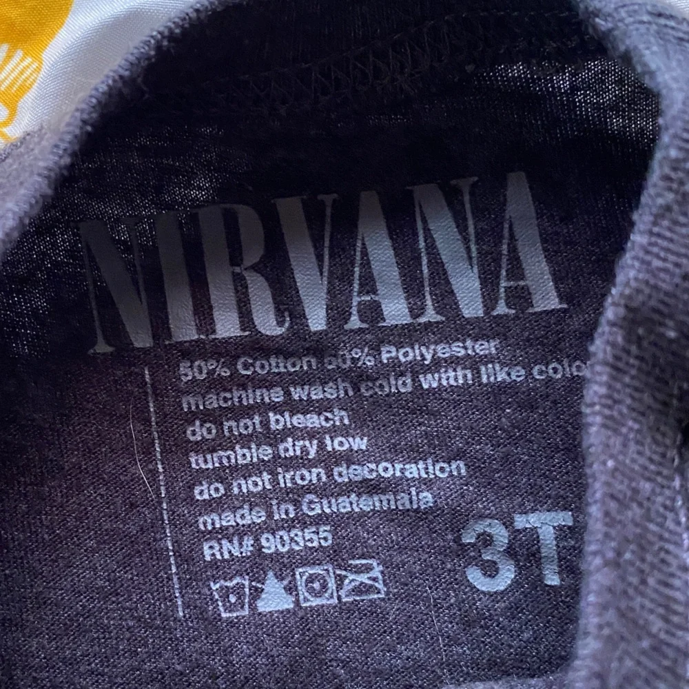 NIRVANA baby gray tshirt boys girls 3t rock band music tee - Picture 3 of 3